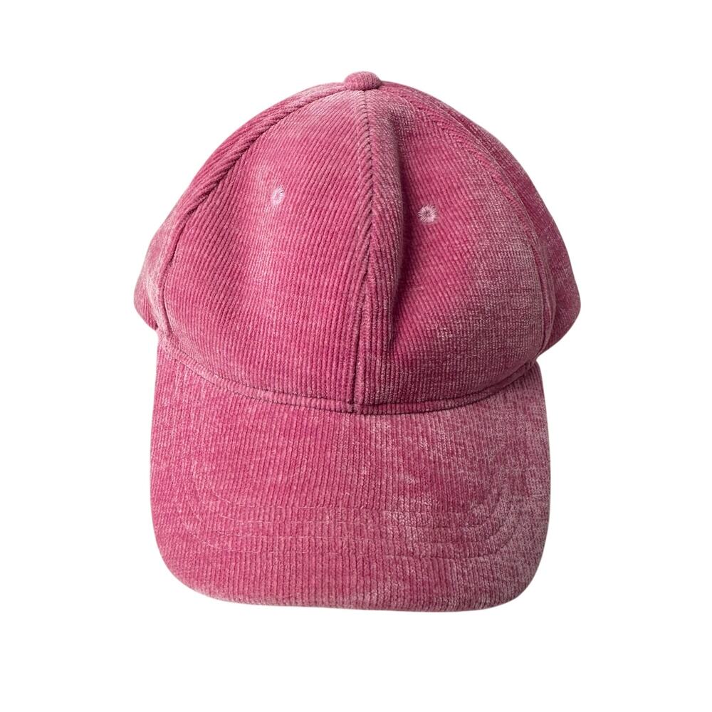 Anthropologie Pink Corduroy Baseball Cap- Dopamine Dressing, Casual Feminine Hat